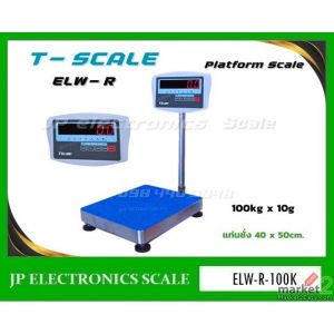 เครื่องชั่งวางพื้น100kg ค่าละเอียด10g ยี่ห้อ T-SCALE รุ่น ELW-R