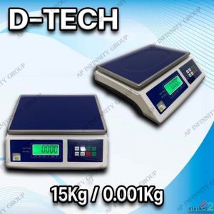 ครื่องชั่งดิจิตอลแบบตั้งโต๊ะ 15kg ความละเอียด 1 กรัม ยี่ห้อ K-Scale รุ่น D-Tech