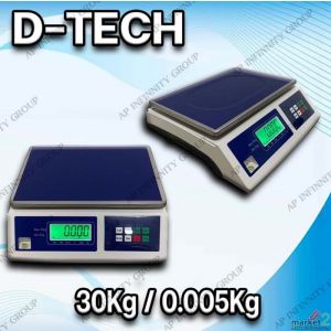 เครื่องชั่งดิจิตอลแบบตั้งโต๊ะ 30 กิโลกรัม อ่านค่าความละเอียด 5 กรัม  รุ่น D-Tech