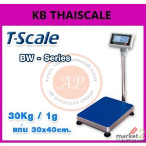 เครื่องชั่งตั้งพื้น 30kg ความละเอียด1g BW-3040-30 แท่น30x40cm