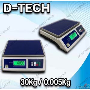 เครื่องชั่งดิจิตอลแบบตั้งโต๊ะ 30kg ความละเอียด 5 กรัม  รุ่น D-Tech