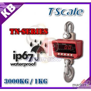 ตาชั่งแขวนกันน้ำ 3000Kg  CRANE SCALE ละเอียด 1Kg ยี่ห้อ T-SCALE รุ่น TN-SERIES