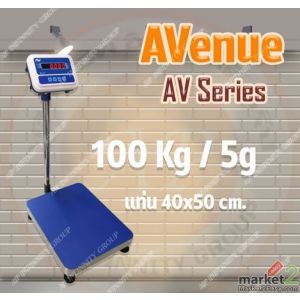 เครื่องชั่งตั้งพื้น 100kg ละเอียด 5g แท่น30x40cm ยี่ห้อ K-SCALE รุ่น AV Series