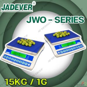 เครื่องชั่งตั้งโต๊ะ 15kg ละเอียด 1 กรัม ยี่ห้อ JADEVER รุ่น JWO-SERIES