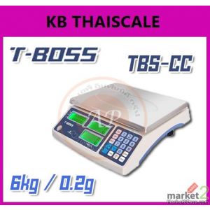 ตาชั่งนับจำนวนเเบบตั้งโต๊ะ 6กิโลกรัม ละเอียด0.2กรัม ยี่ห้อ T-BOSS รุ่น TBS-CC