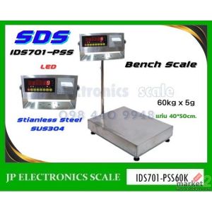 เครื่องชั่งพร้อมพิมพ์ในตัว60kg เครื่องชั่งดิจิตอล ยี่ห้อ SDS รุ่น IDS701-PLED