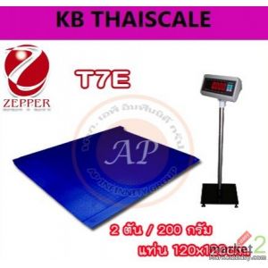 ตาชั่งดิจิตอล เครื่องชั่งตั้งพื้น เครื่องชั่งพร้อมทางลาด ZEPPER T7E-FTR1212-2000