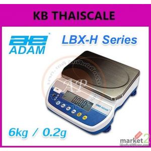 เครื่องชั่งดิจิตอลตั้งโต๊ะ 6 kg ละเอียด 0.2 g ยี่ห้อ ADAM รุ่น LBX-H