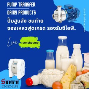 CIP pump ปั๊มซีไอพีน้ำร้อน ปั๊มสารเคมีความเข้มข้นสูง Centrifugal pump Stainless 