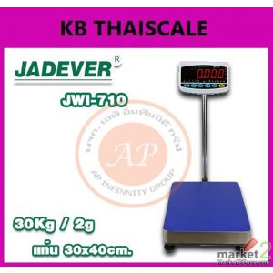 เครื่องชั่งตั้งพื้น 30kg ความละเอียด2g แท่นชั่ง30x40cm JADEVER รุ่น JWI-710