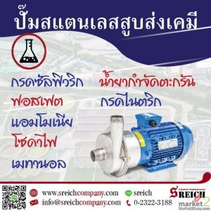 ปั๊มเคมี ปั๊มดูดสารเคมี ปั๊มสแตนเลส316แอล Chemical pump