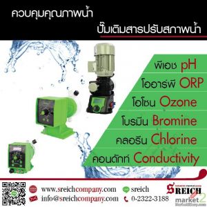 มิเตอร์ริ่งปั๊ม Metering pump ปั๊มคลอรีน ปั๊มจ่ายสารละลาย ปั๊มเคมีปรับสภาพน้ำในอ