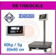 เครื่องชั่งตั้งพื้น 60kg ค่าละเอียด 5g ขนาดแท่น 30x40cm ยี่ห้อ SDS รุ่น IDS820