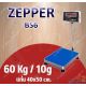 เครื่องชั่งแบบวางพื้น 60kg ค่าละเอียด 10g ZEPPER รุ่น B6S แท่นชั่ง40x50cm 